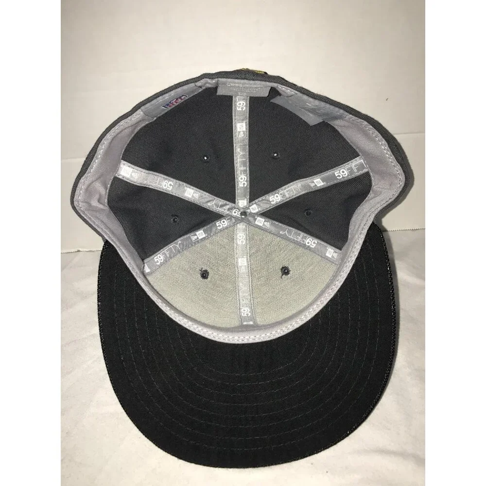 New Orleans Saints NFL New Era  59Fifty Fitted Metallic Logo Cap Size 7 5/8